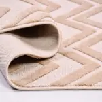 Pedalino Modern Krem Loop ve Polyester Kaydırmaz Taban Makine Halısı - Görsel 4