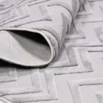 Cassaro Modern Gri Loop ve Polyester Kaydırmaz Taban Makine Halısı - Görsel 4