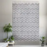 Cassaro Modern Gri Loop ve Polyester Kaydırmaz Taban Makine Halısı - Görsel 6