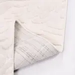 Mineo Modern Beyaz Loopve Polyester Kaydırmaz Taban Makine Halısı - Görsel 3