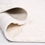 Mineo Modern Beyaz Loopve Polyester Kaydırmaz Taban Makine Halısı - Görsel 4