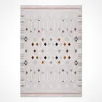 Bejar Geometrik Multi Polyester Pamuk Tabanlı Makine Halısı - Görsel 2