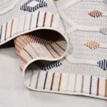 Bejar Geometrik Multi Polyester Pamuk Tabanlı Makine Halısı - Görsel 4