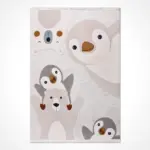 Muri Figürlü Krem Polyester Pamuk Tabanlı Çocuk Halısı - Görsel 2
