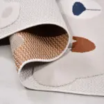 Muri Figürlü Krem Polyester Pamuk Tabanlı Çocuk Halısı - Görsel 4