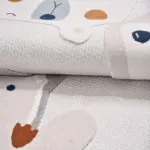 Muri Figürlü Krem Polyester Pamuk Tabanlı Çocuk Halısı - Görsel 5