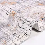 Portici Modern Gri Viskon ve Akrilik Kaydırmaz Tabanlı Makine Halısı - Görsel 3