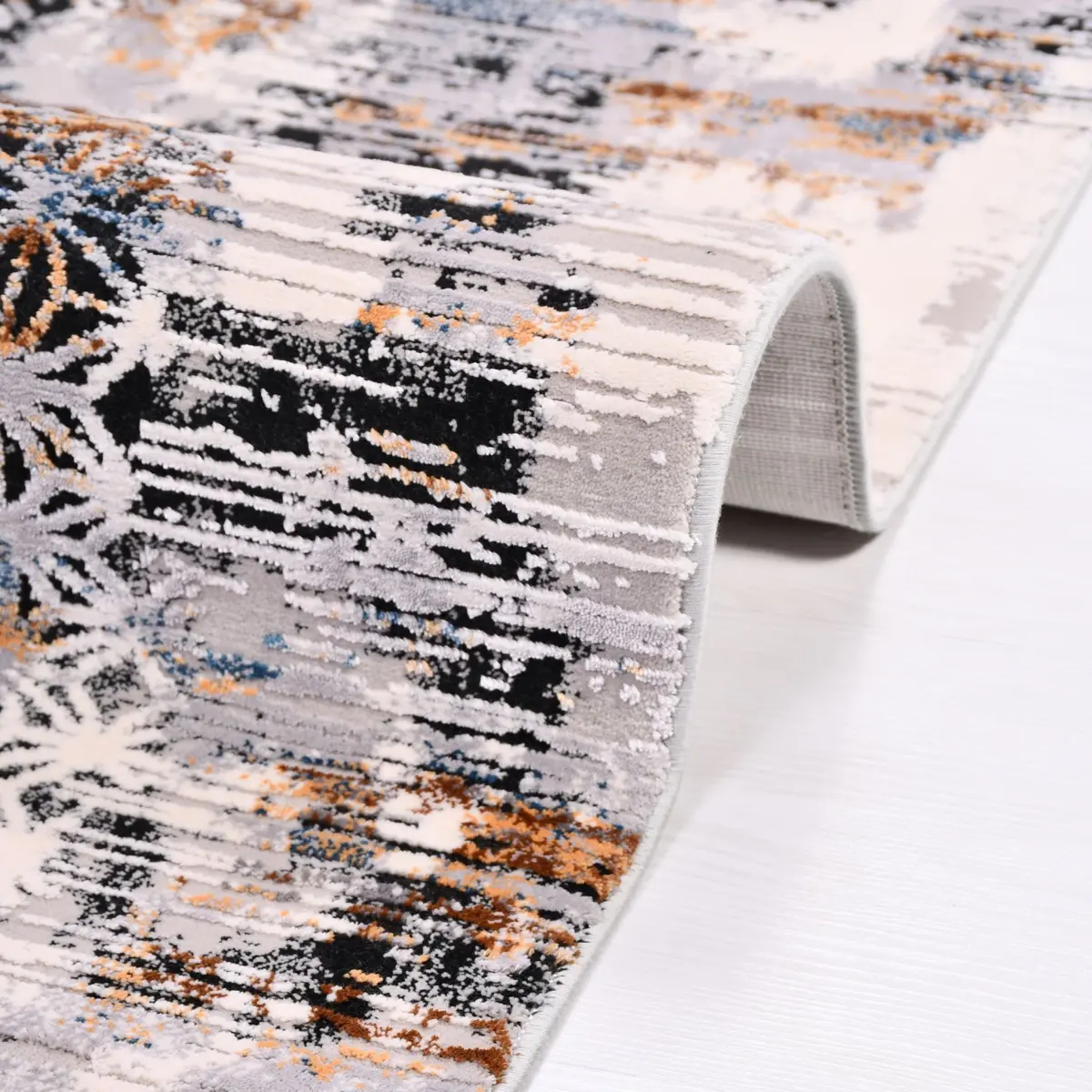 Vomero Modern Multi Viskon ve Akrilik Kaydırmaz Tabanlı Makine Halısı - Görsel 4