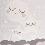 Elsau Figürlü Krem Polyester Pamuk Tabanlı Çocuk Halısı