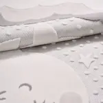 Elsau Figürlü Krem Polyester Pamuk Tabanlı Çocuk Halısı - Görsel 5