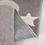 Reutte Figürlü Gri Polyester Pamuk Tabanlıı Çocuk Halısı - Görsel 3