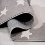 Reutte Figürlü Gri Polyester Pamuk Tabanlıı Çocuk Halısı - Görsel 4