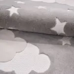 Reutte Figürlü Gri Polyester Pamuk Tabanlıı Çocuk Halısı - Görsel 5