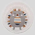 Morges Figürlü Multi Polyester Pamuk Tabanlı Yuvarlak Çocuk Halısı - Görsel 2