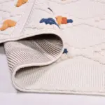 Flumeri Geometrik Bej Polyester Loop ve Sisal İplikli Makine Halısı - Görsel 4