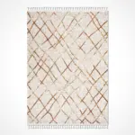 Nusco Modern Bej Polyester Loop ve Sisal İplikli Makine Halısı - Görsel 2