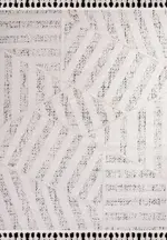 Sturno Modern Bej Polyester Loop ve Sisal İplikli Makine Halısı