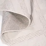 Eclano Geometrik Krem Polyester Loop ve Sisal İplikli Makine Halısı - Görsel 5