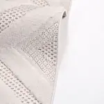 Eclano Geometrik Krem Polyester Loop ve Sisal İplikli Makine Halısı - Görsel 4