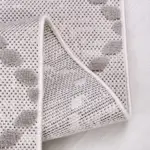 Avila Geometrik Gri Polyester Pamuk Tabanlı  Makine Halısı - Görsel 3