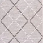 Avila Geometrik Gri Polyester Pamuk Tabanlı Makine Halısı Avila Geometrik Gri Polyester Pamuk Tabanlı Makine Halısı