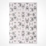 Cardito Modern Beyaz Polyester Loop ve Sisal İplikli Makine Halısı - Görsel 2