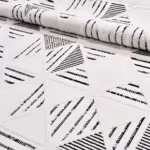 Cardito Modern Beyaz Polyester Loop ve Sisal İplikli Makine Halısı - Görsel 3