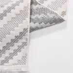 Zungoli Modern Krem Polyester Loop ve Sisal İplikli Makine Halısı - Görsel 5