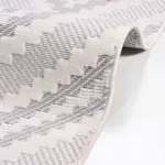 Zungoli Modern Krem Polyester Loop ve Sisal İplikli Makine Halısı - Görsel 4