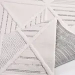 Carife Geomtrik Krem Polyester Loop ve Sisal İplikli Makine Halısı - Görsel 6