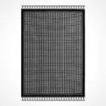 Accadia Geometrik Siyah  Polyester Loop ve Sisal İplikli Makine Halısı - Görsel 2