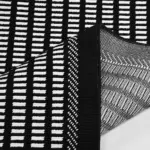 Accadia Geometrik Siyah  Polyester Loop ve Sisal İplikli Makine Halısı - Görsel 6