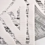 Satriano Geometrik Krem Polyester Loop ve Sisal İplikli Makine Halısı - Görsel 6