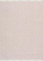 Moraleja Modern Bej Polyester Pamuk Tabanlı Makine Halısı