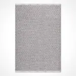 Zarza Modern Gri Polyester Pamuk Tabanlı Makine Halısı - Görsel 2