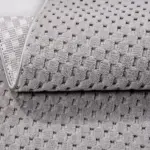 Zarza Modern Gri Polyester Pamuk Tabanlı Makine Halısı - Görsel 5