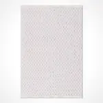 Ceclavin Modern Beyaz Polyester Pamuk Tabanlı Makine Halısı - Görsel 2