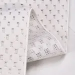 Ceclavin Modern Beyaz Polyester Pamuk Tabanlı Makine Halısı - Görsel 3