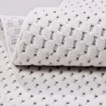 Ceclavin Modern Beyaz Polyester Pamuk Tabanlı Makine Halısı - Görsel 5