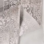 Lubin Çerçeveli Bej Viskon ve Akrilik Makine Halısı - Görsel 3