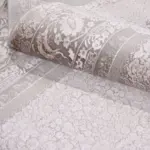 Lubin Çerçeveli Bej Viskon ve Akrilik Makine Halısı - Görsel 5