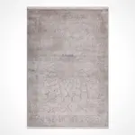 Petkus Klasik Göbekli Gri Viskon ve Akrilik Makine Halısı - Görsel 2