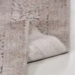 Petkus Klasik Göbekli Gri Viskon ve Akrilik Makine Halısı - Görsel 3