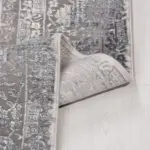Havel Çerçeveli Gri Viskon ve Akrilik Makine Halısı - Görsel 3