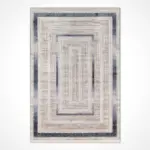 Pinnow Çerçeveli Bej Viskon ve Akrilik Makine Halısı - Görsel 2