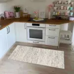 Navigli Geometrik Bej Polyester ve Pamuklu Yıkanabilir Kaydırmaz Taban Dijital Baskı Halı - Görsel 4