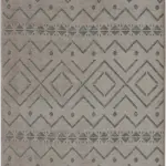 Gigaro Modern Kahverengi Yıkanabilir Polyester Makine Halısı