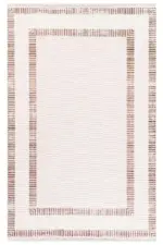 Sedilo Çerçeveli Krem Akrilik Pamuk Tabanlı Makine Halısı - Görsel 2