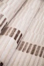 Sedilo Çerçeveli Krem Akrilik Pamuk Tabanlı Makine Halısı - Görsel 4