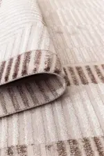 Sedilo Çerçeveli Krem Akrilik Pamuk Tabanlı Makine Halısı - Görsel 5